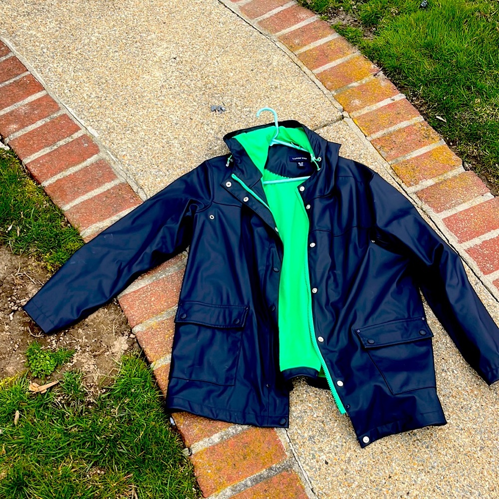 Lands end rain coat